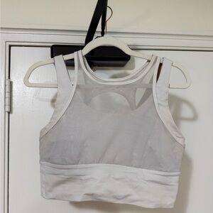 Women's White Mesh Tank Top Lululemon